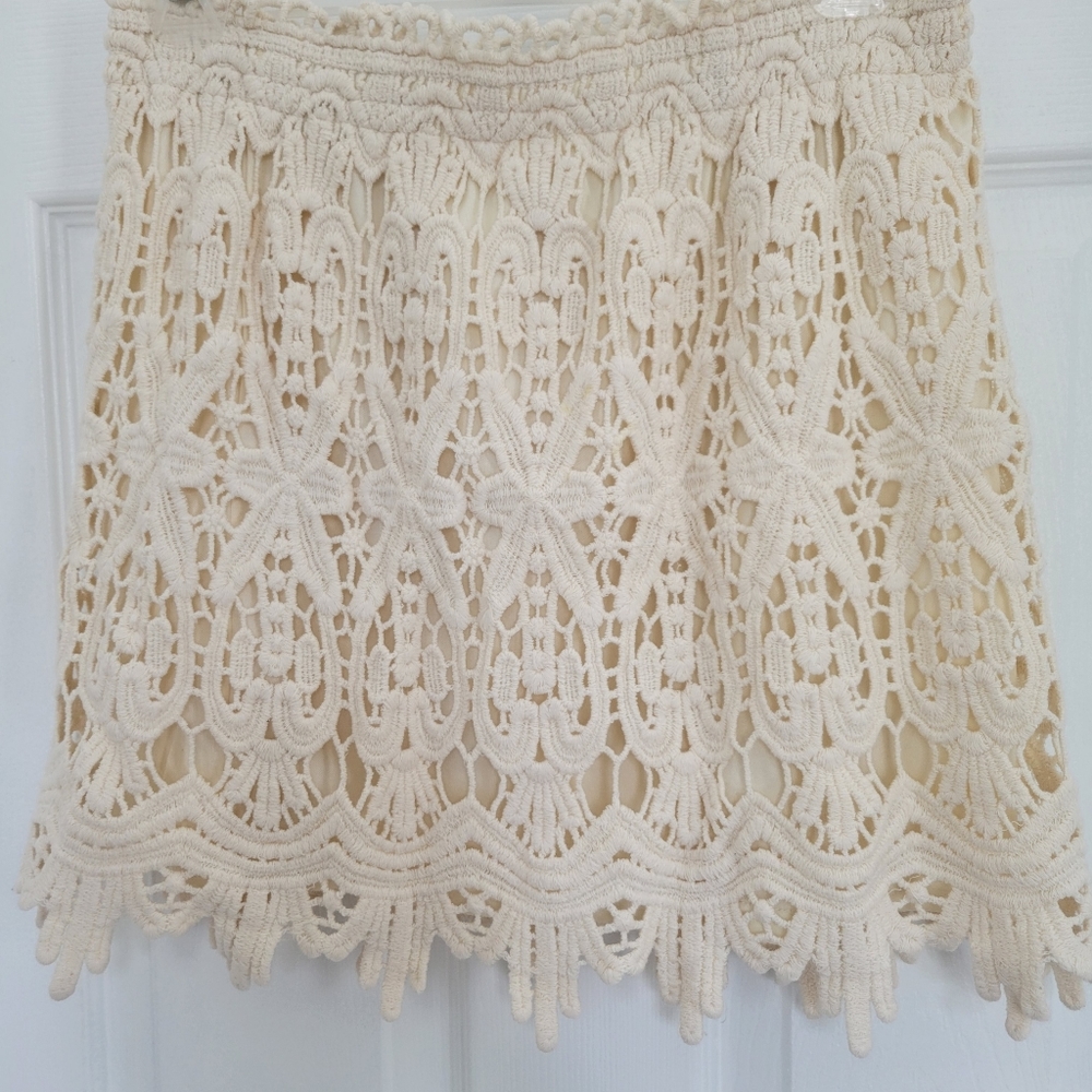 Skirt, bathing suit bottom cover up.